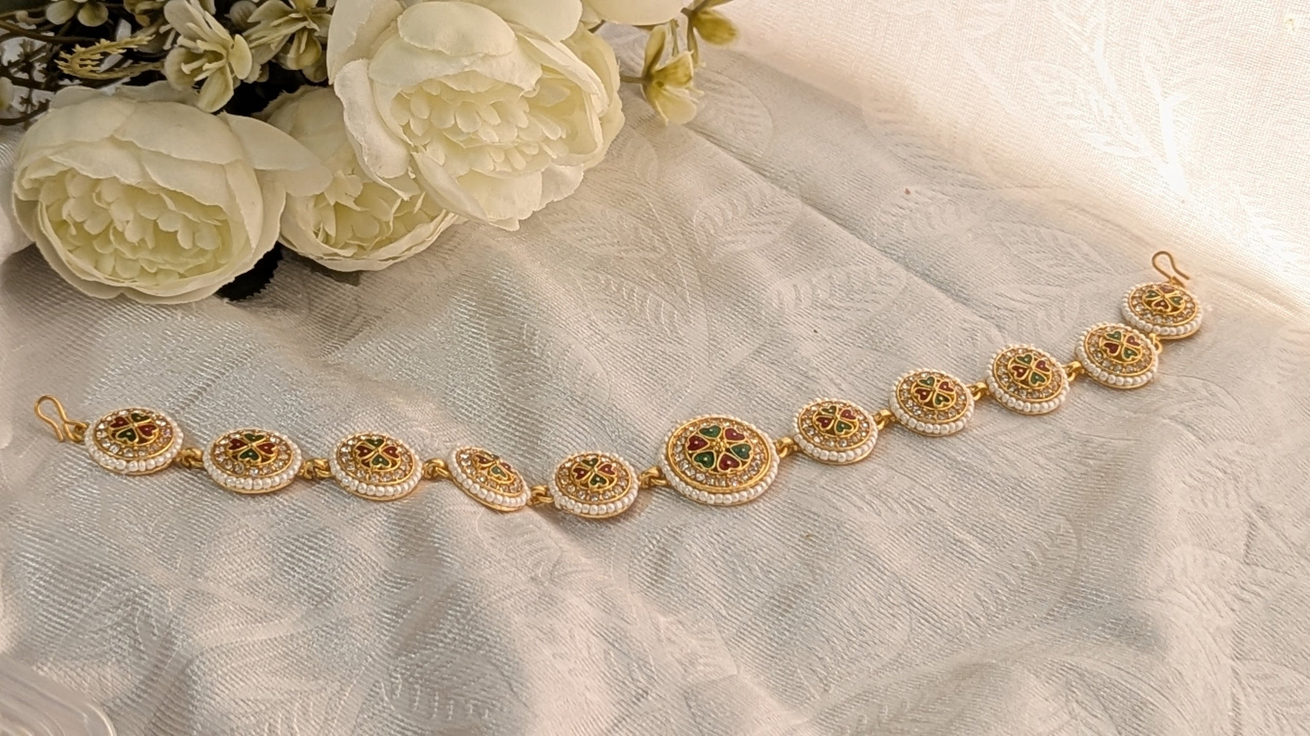 Rajasthani Meenakaari Work Bridal Maangtika